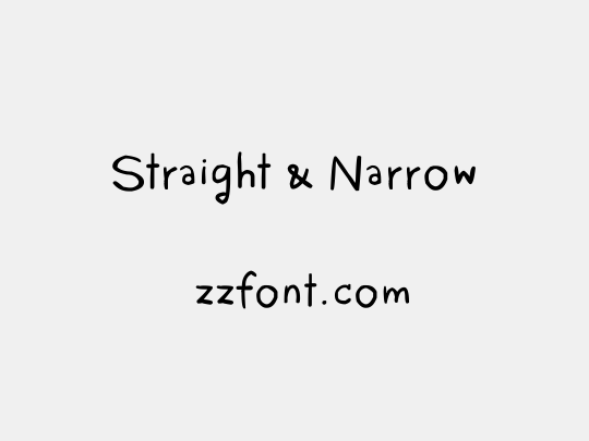 Straight & Narrow