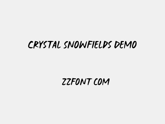 Crystal Snowfields Demo