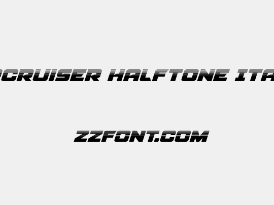 Aircruiser Halftone Italic