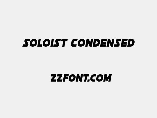 Soloist Condensed
