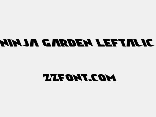Ninja Garden Leftalic