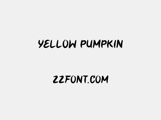Yellow Pumpkin