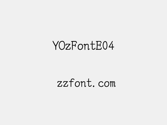 YOzFontE04