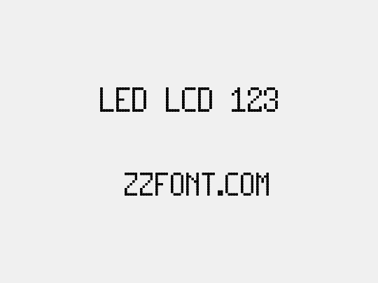 LED LCD 123