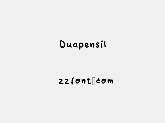 Duapensil