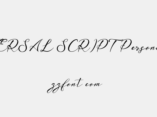 UNIVERSAL SCRIPT Personal Use