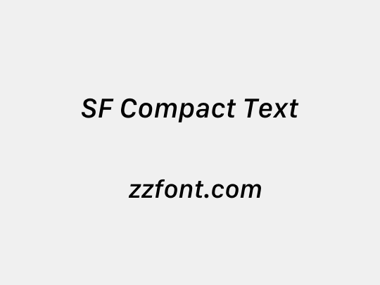 SF Compact Text