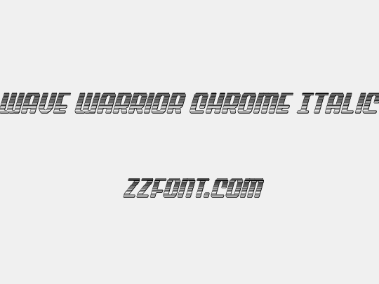 Wave Warrior Chrome Italic