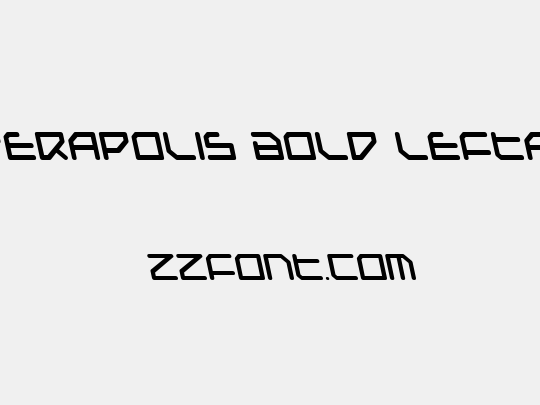 Federapolis Bold Leftalic