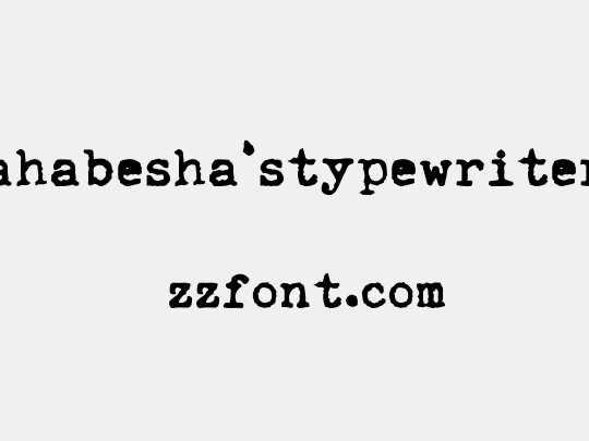ahabesha'stypewriter