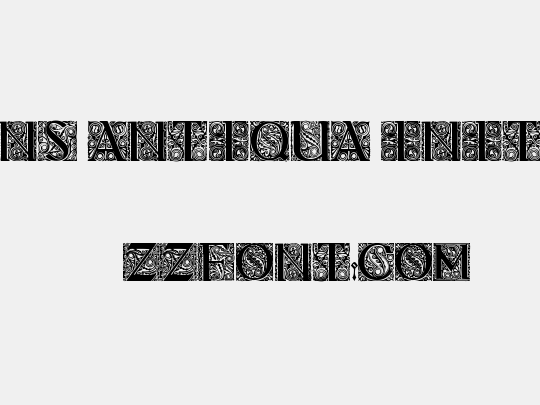 Behrens Antiqua Initialen