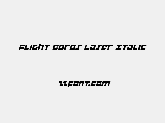 Flight Corps Laser Italic