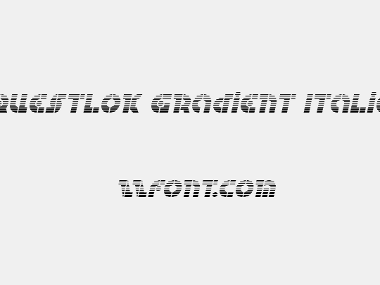 Questlok Gradient Italic