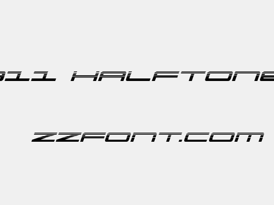 Ultra 911 Halftone Italic