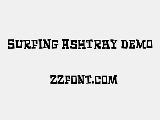Surfing Ashtray DEMO