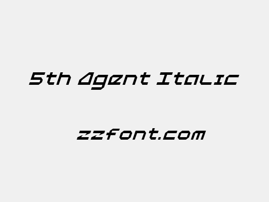 5th Agent Italic
