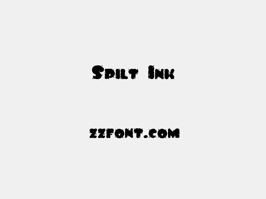 Spilt Ink