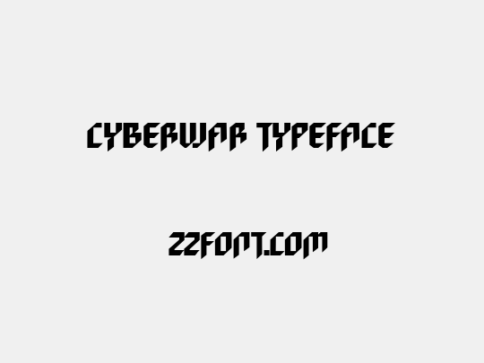 Cyberwar Typeface