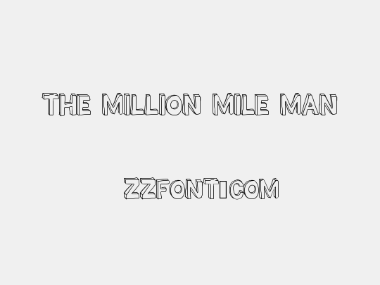 THE MILLION MILE MAN