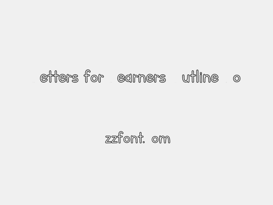 Letters for Learners Outline Bo