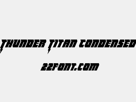 Thunder Titan Condensed