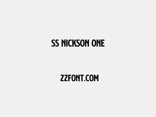 SS Nickson One