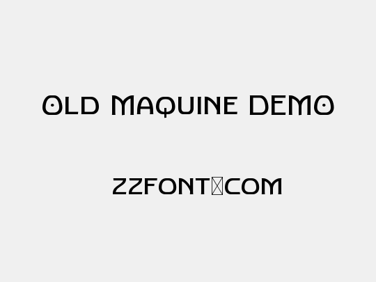 Old Maquine DEMO