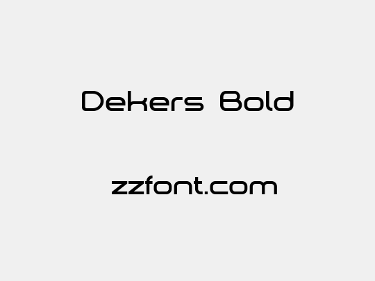 Dekers_Bold