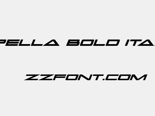Capella Bold Italic