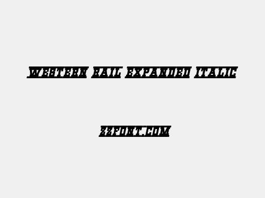 Western Rail Expanded Italic