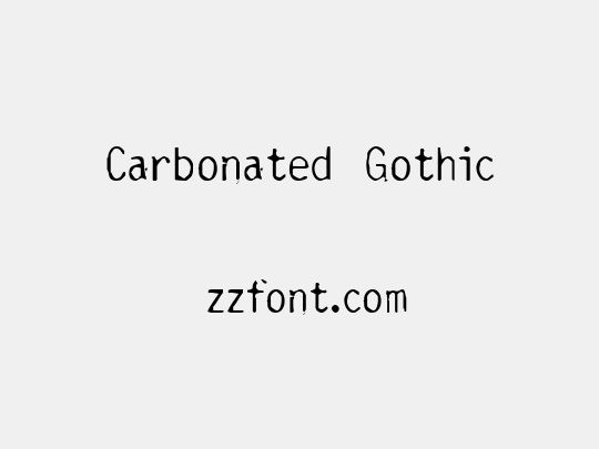 Carbonated Gothic