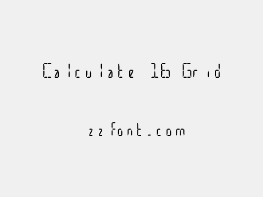 Calculate 16 Grid