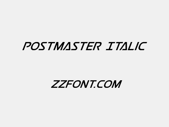 Postmaster Italic