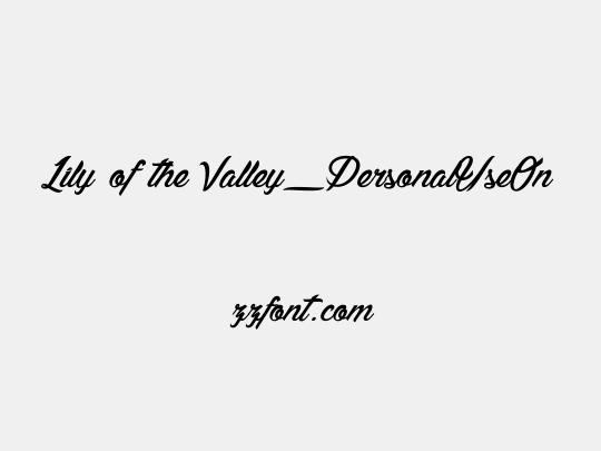 Lily of the Valley_PersonalUseOnly