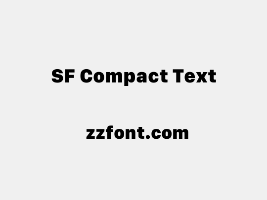 SF Compact Text