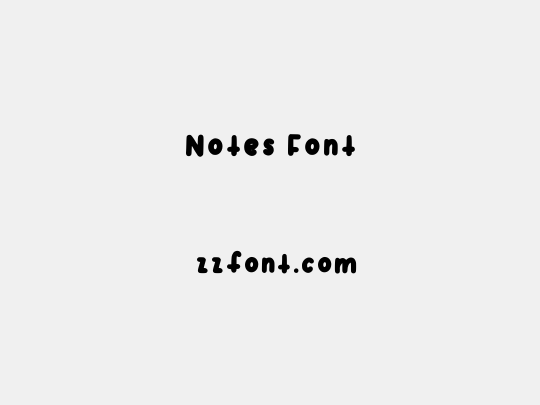 Notes Font