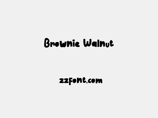 Brownie Walnut