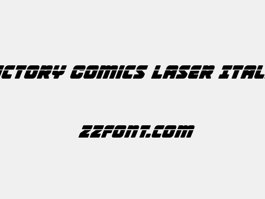 Victory Comics Laser Italic