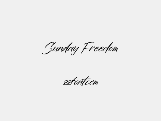 Sunday Freedom