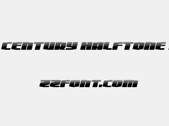 Alpha Century Halftone Italic
