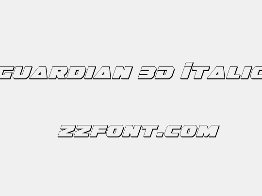 Guardian 3D Italic