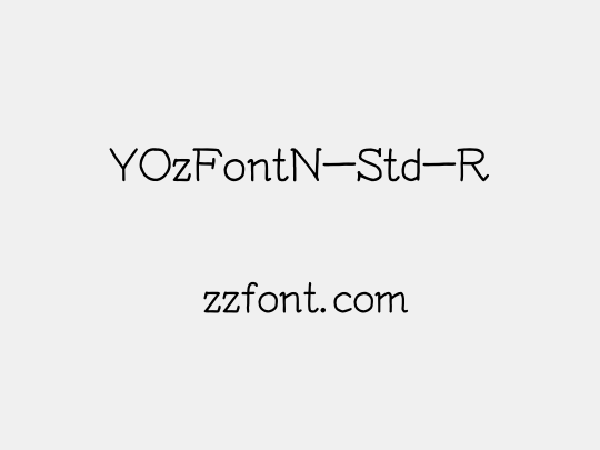 YOzFontN-Std-R