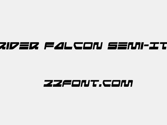 Searider Falcon Semi-Italic