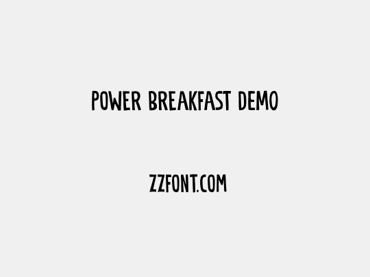 Power Breakfast DEMO