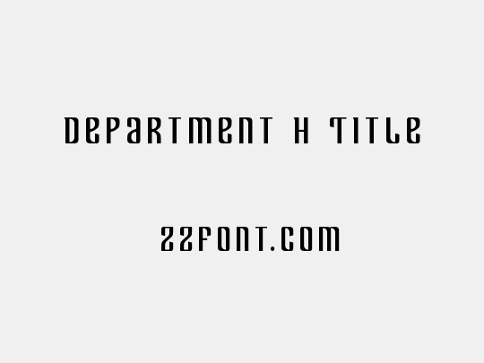 Department H Title