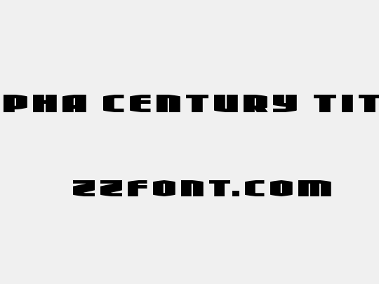 Alpha Century Title