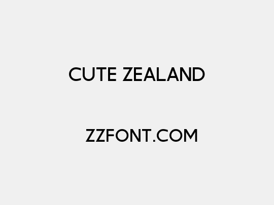 Cute Zealand