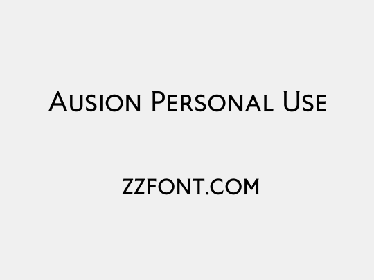 Ausion Personal Use