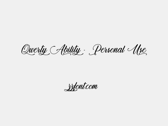 Qwerty Ability - Personal Use