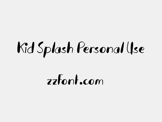Kid Splash Personal Use